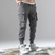 thumbnail image 5 of Pantalones de correr informales para hombre, ropa de calle, pantalones Cargo con múltiples bolsillos, pantalones de chándal para gimnasio y Fitness, moda fina, 2020, 5 of 5
