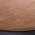 thumbnail image 3 of SAFAVIEH Lasa Tranter Solid Polyester Area Rug, Rust/Copper, 4' x 4' Round, 3 of 8