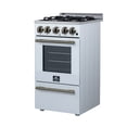 thumbnail image 4 of Forno Lamazze 20 Inch Freestanding Gas Range in White, Compact Design, 4 of 12