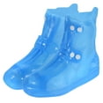thumbnail image 1 of Unique Bargains Surchaussures Pliables Réutilisables en Silicone 32x22.5cm Imperméables, Bleu, 1 of 7