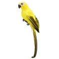 thumbnail image 2 of Pluma de espuma artificial loro imitación pájaro modelo hogar ornamento (amarillo) Ndcxsfigh Nuevos Originales, 2 of 7