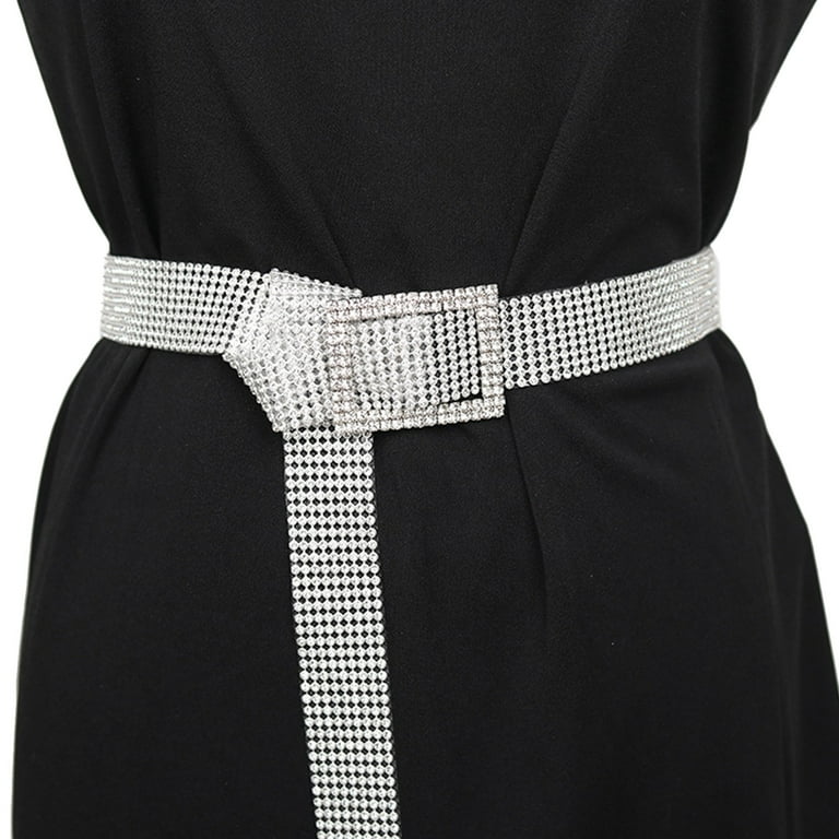 Black sparkly belts for dresses best sale