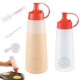 thumbnail image 1 of TNDCKP - Juego de botellas de masa para panqueques, mezclador y dispensador de panqueques con bola de batidor, botella mezcladora para panqueques, gofres, magdalenas, crepes (500 ml + 400 ml), 1 of 8
