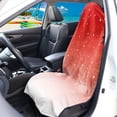 thumbnail image 3 of Chririnla Red Snow Forest Print Terry Cloth Car Seat Cover Waterproof Car Front Car Seat Towel Cover, Soft Prevent Sweat Stains Car Seat Cover Towel Fit for SUVs Vans Vehicle, 3 of 7