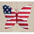 thumbnail image 5 of Adult Patriotic Butterfly Patch Americana Style Adjustable Cotton Twill Hat Cap - Oyster, 5 of 5