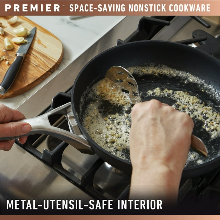 Calphalon Premier Space Saving 10 Piece Stainless Steel Cookware Set