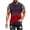 Red, variant on Men's Gradient Cotton Workout Tank Tops, Athletic Gym Muscle Tank Top, Fitness Bodybuilding Sleeveless Tee Shirts for Men Size 4XL Yellow
