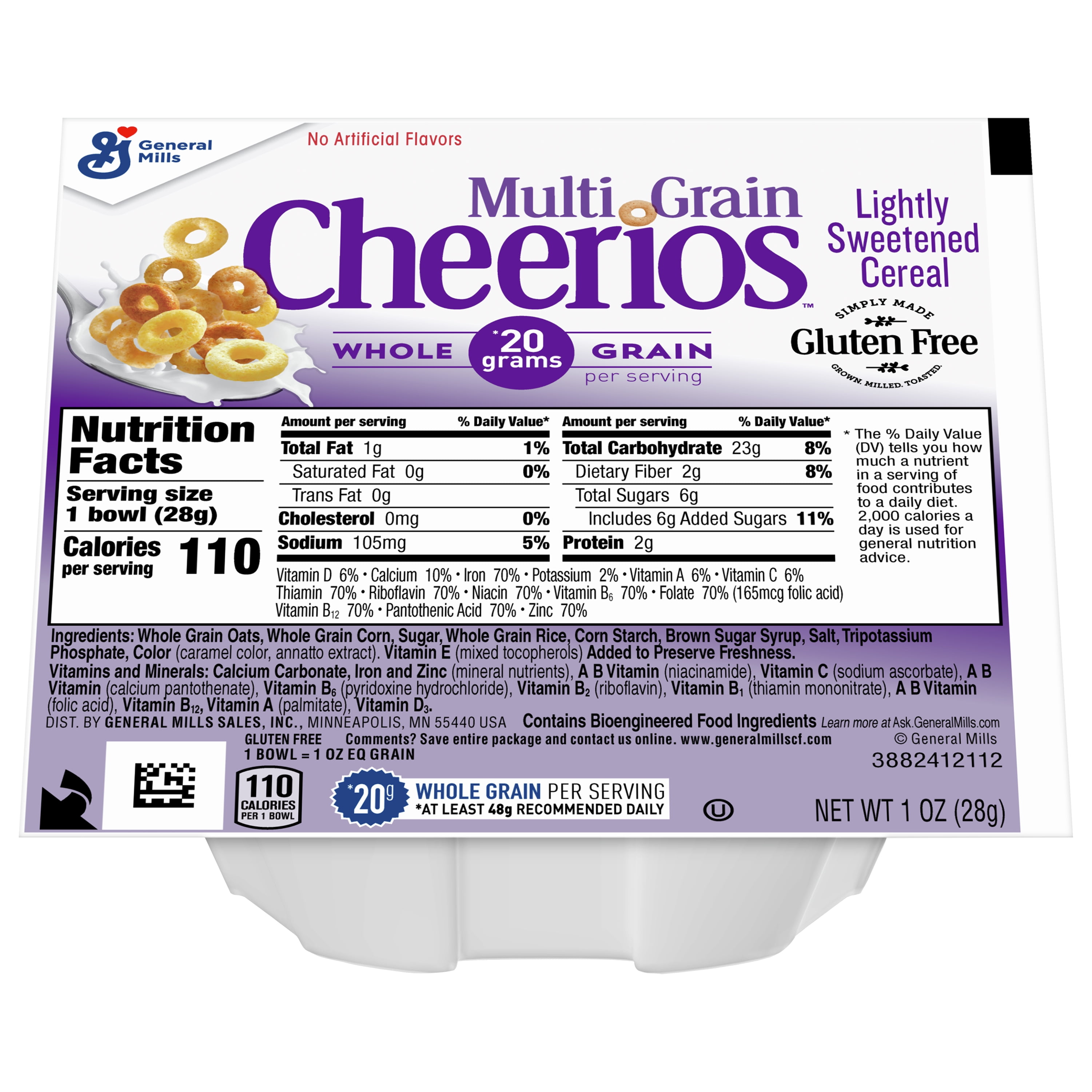 Cheerios Multigrain Bowl Pak Cereal 1