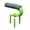Green, variant on Hand Cultivator Portable Garden Claw Steel Soil Scarifier with Soft Foam Handle Manual Tiller for Pot Flower Bed