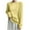 Yellow, variant on UAMVSH Cable Knitted Sweaters for Women Elegant Crew Neck Long Sleeve Pullover Classic Solid Color Daily Sweaters Fall Lightweight Tops(X-Large,Yellow)