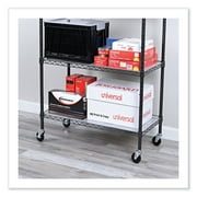 Alera Optional Casters For Wire Shelving, 125 lbs/Caster, Black, 4/Set -ALESW790004