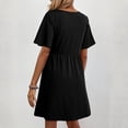 thumbnail image 5 of CIENVNSTG Women's Fashion Dress Solided Color Spring Vogue Holiday Dress Elegant Versatile Beach Dress, 5 of 5