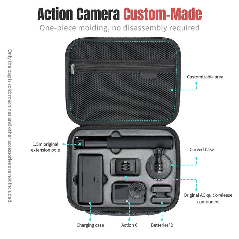 Carrying Case for DJI Osmo Action 6 Adventure Combo Accessories