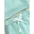 thumbnail image 6 of Baby Boys Pants Set, Contrast Color Long Sleeve Crew Neck Sweatshirt with Elastic Waist Sweatpants, 6 of 8