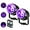 Black, variant on UV Black Lights for Glow Party, 6W LED Disco Ball Strobe Lights for Dark Party Supplies, Sound Activated with Remote Control, Dj Light for Halloween Xmas Birthday Party Home Decorations, 2 Pack