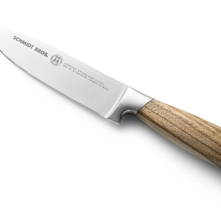 Schmidt Brothers™ Cutlery Zebra Wood, 4-Piece Jumbo Steak Knife Set 