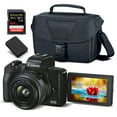 thumbnail image 1 of Canon EOS M50 Mark II Mirrorless Digital Camera with 15-45mm Lens + 64GB + Extra Battery + Case + More(International Model), 1 of 5