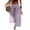 Light Purple, variant on Women's Plaid Barrel Pants Wide Leg Elastic Waist Casual Culottes Pants Breathable Drawstring Loose Pants With Pocket Fluorescence Yellow 2XL