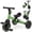 Green, variant on Gymax 5-In-1 Toddler Bike Kids Balance Bike w/ Removable Pedals Adjustable Handlebar Blue