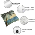 thumbnail image 6 of nygtbtfer Throw Pillow Cover, Couch Pillow Covers, Set of 2 Throw Pillow Case, Hawaiian Island Coconut Tree Sea, Decorative Throw Pillow Covers, Pillow Cover White, 6 of 7