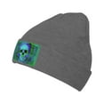 thumbnail image 1 of ZICANCN Cupid Skull Green Print Knit Beanie Hat, Winter Cap Soft Warm Classic Hats for Men Women, Deep Heather, 1 of 8