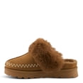 thumbnail image 3 of Flexus ALAVA Faux Suede Open Back Clog – Plush Faux Fur Lined Slip-On with Removable Insole – Indoor/Outdoor Comfort, 3 of 9