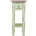 thumbnail image 2 of Sunset Trading Cottage Table d'Appoint Étroite en Bois Style en Vert Bahama et Dessus Délavé, 2 of 5