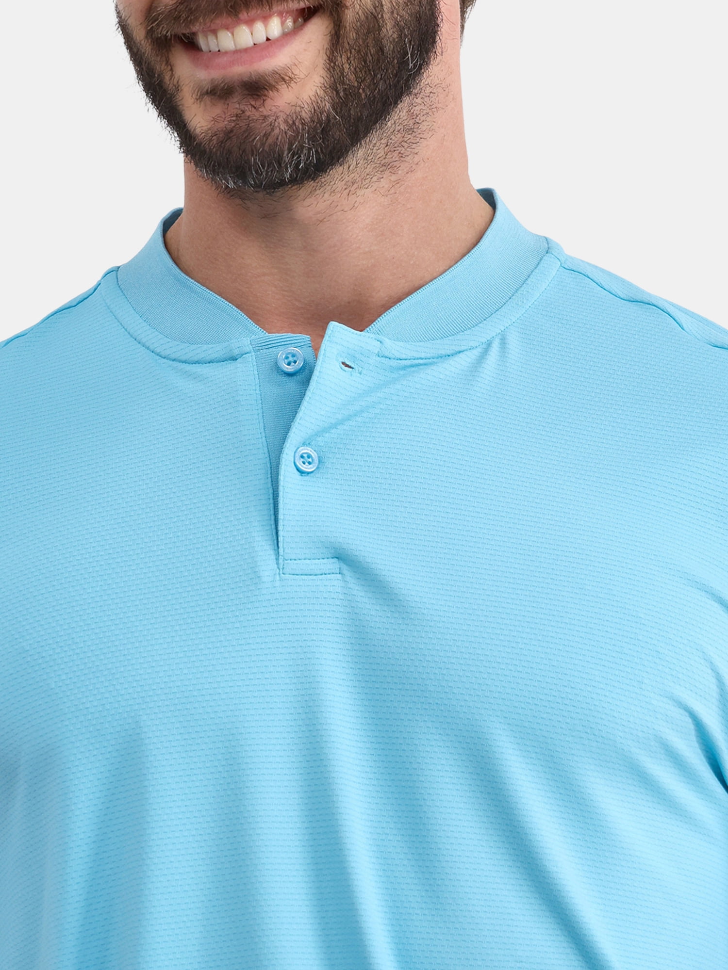 Birdie Bound Men's and Big Men's Henley Golf Shirt, Sizes XS-5XL