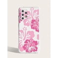 thumbnail image 4 of 1pc Hand-painted Hibiscus Flower Printed Phone Case Compatible With Samsung/apple Phones, 4 of 4