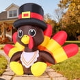 thumbnail image 7 of GOOSH Thanksgiving Inflatables 5.4 FT Long Inflatable Turkey, Blow up Turkey Inflatable with Built-in LED Lights, Outdoor Thanksgiving Decorations Turkey Blow up for Holiday Party Indoor Outdoor, 7 of 7