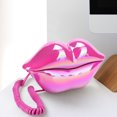 thumbnail image 3 of Corded Lips Telephones L andline Pink Home Telephones Cute Mouth Shape Wired Phone for Home,Office,Shops & Art Decor Cute Real Working Telephone Novelty Gift for Girls, 3 of 4