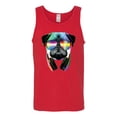 thumbnail image 2 of Wild Bobby, Colorful Pug DJ, Pop Culture, Men Graphic Tank Top, Red, XX-Large, 2 of 4