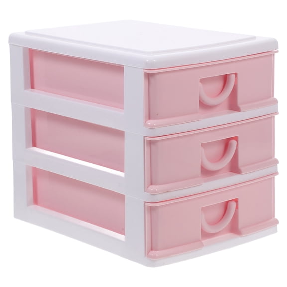 WORGEOUS Small Drawer Food Grade Storage Tank Coffee Cover Sealed Office Pink