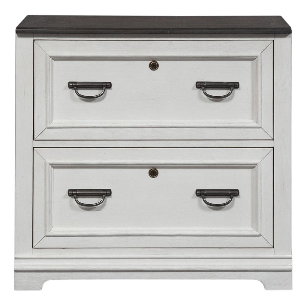 Allyson Park White Bunching Lateral File Cabinet