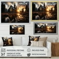 thumbnail image 4 of Designart "Landscape Church Heavens Beauty " Spiritual Floater Framed Wall Art Print, 4 of 7
