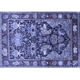 thumbnail image 1 of Ahgly Company Indoor Rectangle Animal Blue Traditional Area Rugs, 2' x 4', 1 of 4