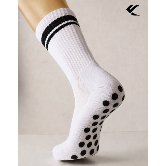 ESSENKICK 1 Pair Cotton Crew Socks for Men & Women, Soft Breathable Casual Everyday Socks
