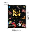 thumbnail image 3 of WonderHive Foil Fun: Pretty Patterns – No Mess Art Kit,Craft Kits & Supplies,DIY Craft Activity,Travel Toys,Gifts, 3 of 8