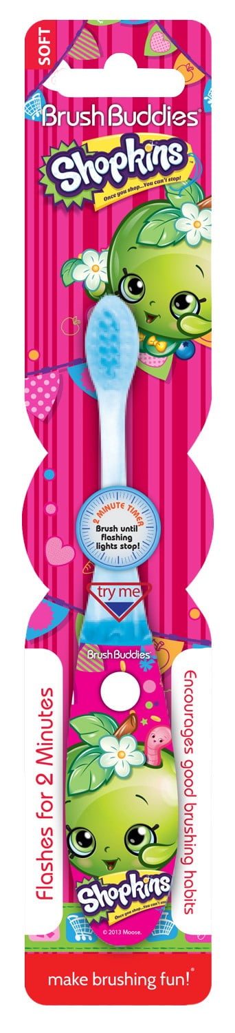 Brush Buddies Kids Shopkins Flash Brush, Soft