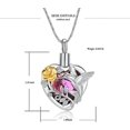 thumbnail image 2 of Crystal Hummingbird Urn Necklace for Ashes Crystal Cremation Jewelry w/Funnel Filler Keepsake Memory Jewelry for Women Girls, 2 of 7