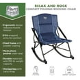 thumbnail image 2 of TIMBER RIDGE Catapla, Outdoor Portable Rocking Camp Chair, Supports up to 250 lbs, Blue, 2 of 6