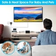 thumbnail image 4 of 39 Inch Wall Cord Hider Self Adhesive Cable Raceway Cover Kit Wire TV Office White, 4 of 4