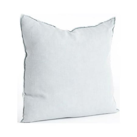UPC 789323282477 product image for SARO 13049.BG20S 20 in. Square Fringed Design Linen Down Filled Pillow - Blue &  | upcitemdb.com