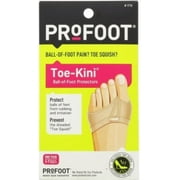ProFoot Toe-Kini Ball-of-foot Protectors Nude 1 Pair - (Pack of 6)