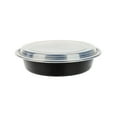 thumbnail image 5 of Restaurantware-Asporto 48 Ounce To Go Boxes, 100 Microwavable Take Out Food Containers - Clear Plastic Lids Included, Do Not Contain BPA, Black Plastic Catering Food Containers, Disposable, Round, 5 of 11