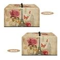 thumbnail image 4 of TSOVTHRID Eiffel Tower Rose Butterfly Print Microwave Oven Dust Cover Dust Cover for Microwave Oven Universal Small Appliance Dust Covers Dirt and Fingerprint Protection, 18.25"W x 14.5"D x 11"H, S, 4 of 7