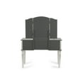 thumbnail image 7 of 3 Piece Adult Elegant Functional 5 Drawers and Stool Table Set Silver, 7 of 7