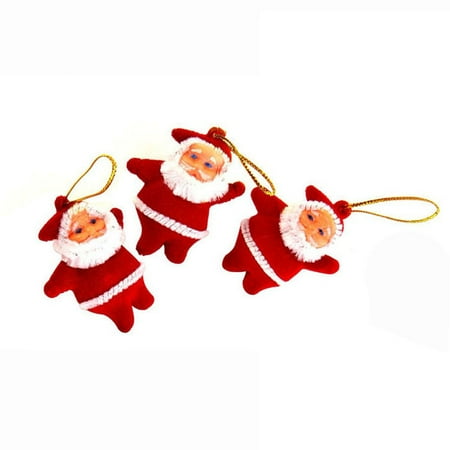 

Veki Christmas Santa Decorations Ornaments Gift 3Pcs Hang Snowman Doll Home Decor Replacement Crystals for Chandeliers