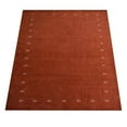 thumbnail image 3 of Rugsotic Carpets Handmade Rugs Hand Knotted Loom Rectangle 6'7''x9'10'' Orange Wool for Indoor Use, 3 of 5
