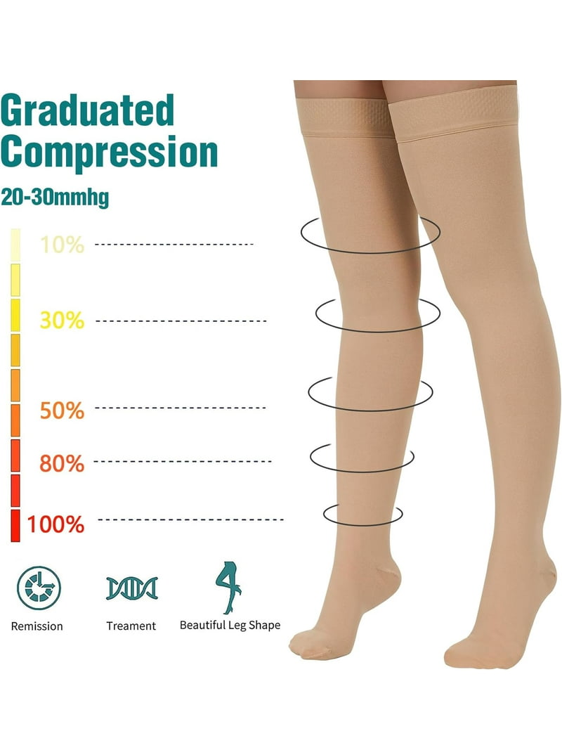 レッグウェア Bonvolant GraduatedCompressionHighSocks 6 Pairs) Infused Compression Socks 20-30mmHg Graduated Mens